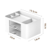 Desk Storage Organizer Drawers White