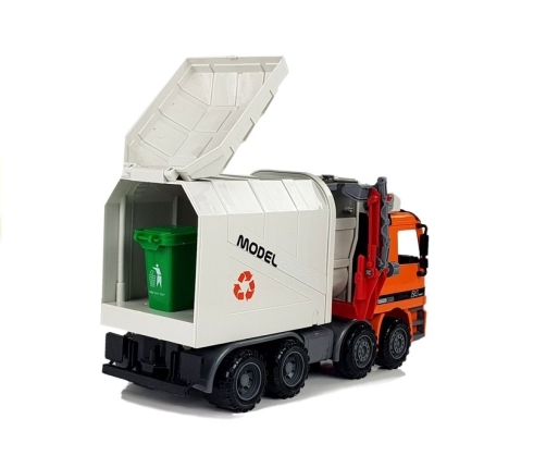 Powered Garbage Truck Trash Can