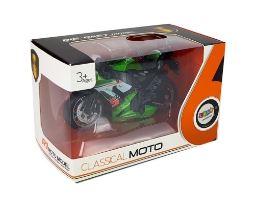 Sports Motorcycle with Sounds 1:14 Green