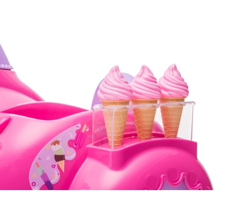 Детский трицикл на аккумуляторе Ice Cream Shop JT5258 Pink