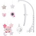 Baby Carrousel for the cot Plush Owl Pink Melody