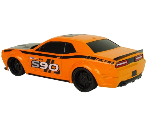 Remote Controlled Sports Car 1:24 Racing Orange 27 Mhz Pilot