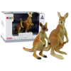 Set of 2 Figures Kangaroo with two cubs  Animals of the World Series