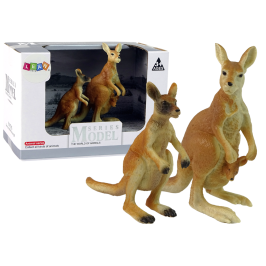 Set of 2 Figures Kangaroo with two cubs  Animals of the World Series