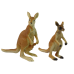 Set of 2 Figures Kangaroo with two cubs  Animals of the World Series