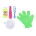 MAGIC CATCHABLE BUBBLE SET KIDS BLOWING BUBBLES BOUNCE CATCH CATCHING GLOVE FUN