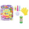 MAGIC CATCHABLE BUBBLE SET KIDS BLOWING BUBBLES BOUNCE CATCH CATCHING GLOVE FUN