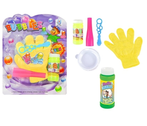 MAGIC CATCHABLE BUBBLE SET KIDS BLOWING BUBBLES BOUNCE CATCH CATCHING GLOVE FUN