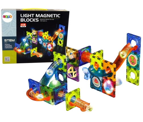 Luminous Slide For Balls Magnetic Blocks 49 Elements