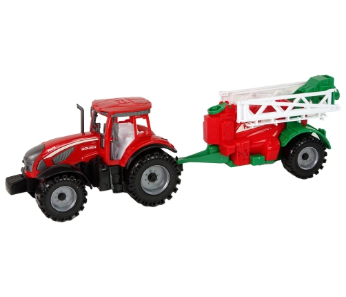 Farm Tractor With Red Sprayer