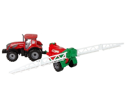 Farm Tractor With Red Sprayer