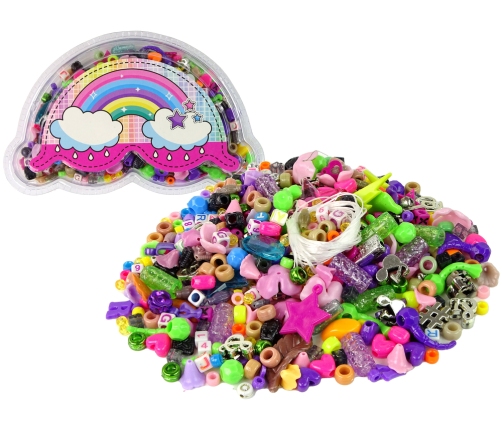 A set of colorful beads DIY jewelery