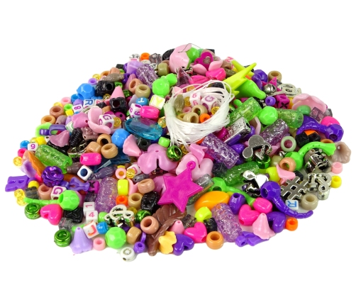 A set of colorful beads DIY jewelery