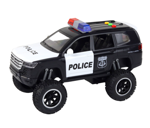 Driving Offroad Raptor Police Black Opening Door Sound Light