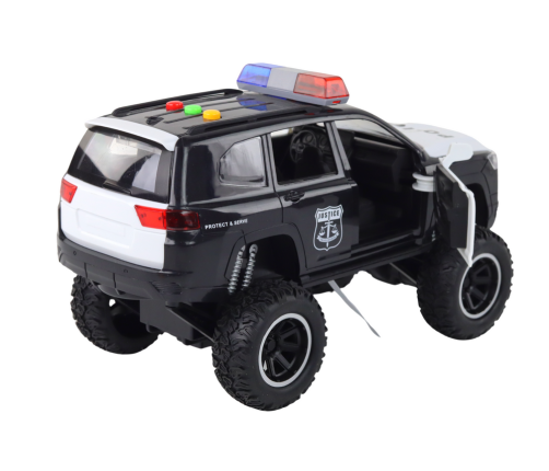 Driving Offroad Raptor Police Black Opening Door Sound Light