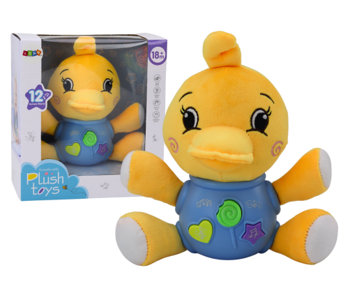 Plush Duck Interactive Plush Yellow Playing 19 cm