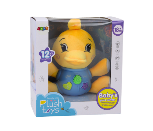 Plush Duck Interactive Plush Yellow Playing 19 cm