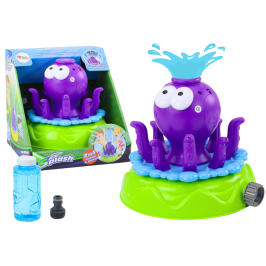 Garden Sprinkler Octopus Fountain Soap Bubbles Purple