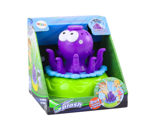 Garden Sprinkler Octopus Fountain Soap Bubbles Purple