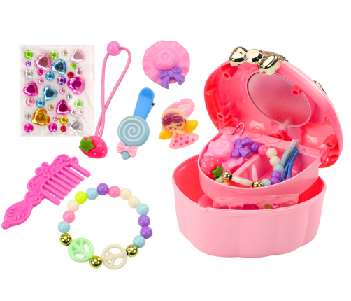 Set: Chest, Heart box, Jewelry box, Accessories MIX