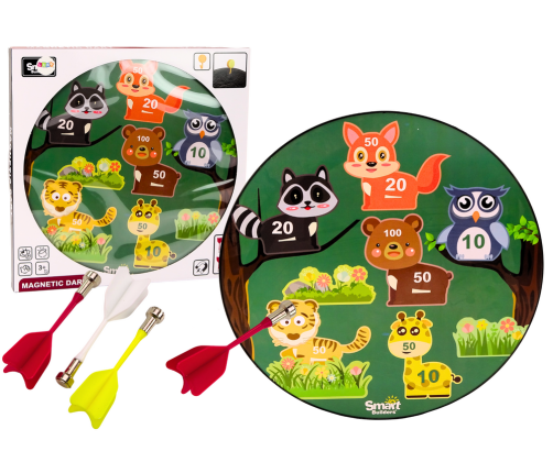 Magnetic Animals Green Arcade Darts Game