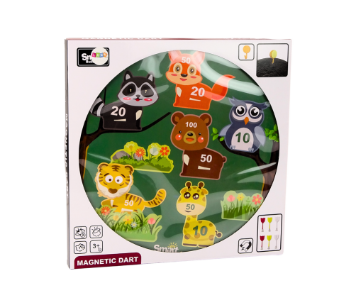 Magnetic Animals Green Arcade Darts Game