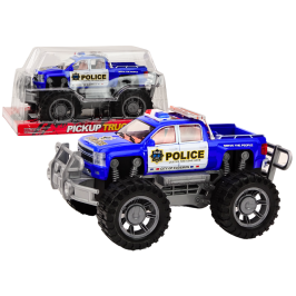 Police Car Pickup Blue Off-Road Police Vehicle