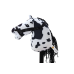 Plush Horse Head On A Stick Hobby Horse Long-haired Horse White sounds