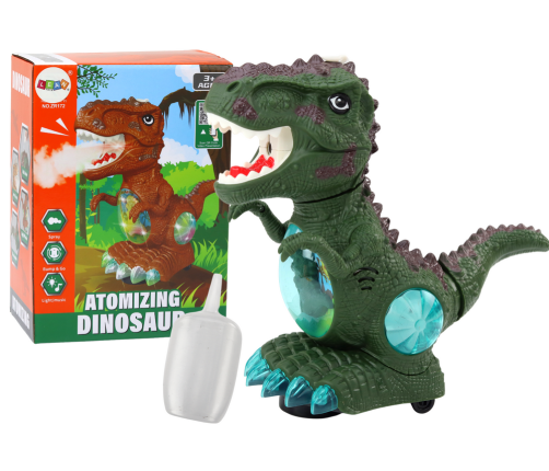 Dinosaur Dancing Obstacle Sensor Lights Sounds Green