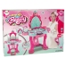 Beauty Set Toilet with Mirror Light Sound Jewellery Pink