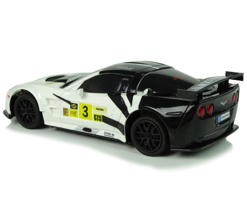 Sports Car R/C 1:24 Corvette C6.R White 2.4 G Lights