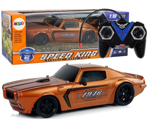 R/C Sports Car 1:18 Brown Champion Pilot