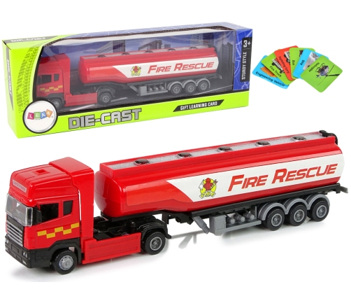 Red Fire Brigade Tank Truck 30 cm Long