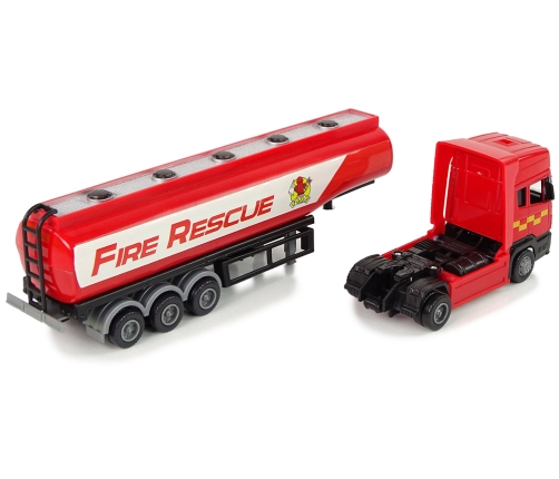 Red Fire Brigade Tank Truck 30 cm Long