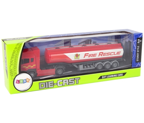 Red Fire Brigade Tank Truck 30 cm Long