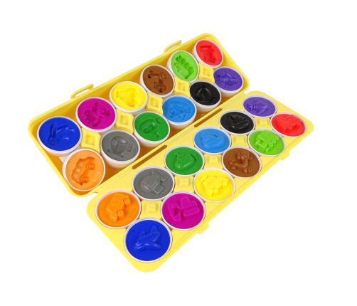 Creative Jigsaw Puzzle Sorter  Eggs 12 pieces with vehicle patterns