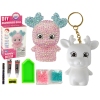 DIY Diamond Creative Kit  Pink Reindeer  Crystals Sequins 3D Keyring