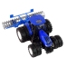 Remote Controlled Tractor 1:24 Blue Plough Metal