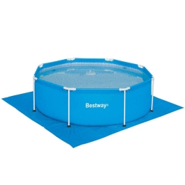 Protective mat under the Bestway 58001 swimming pool