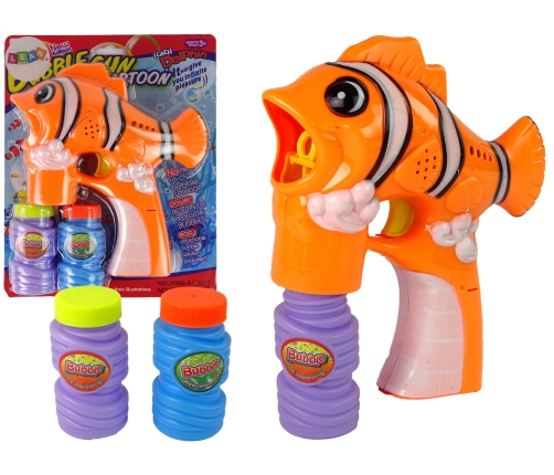 Orange Fish Soap Bubble Machine