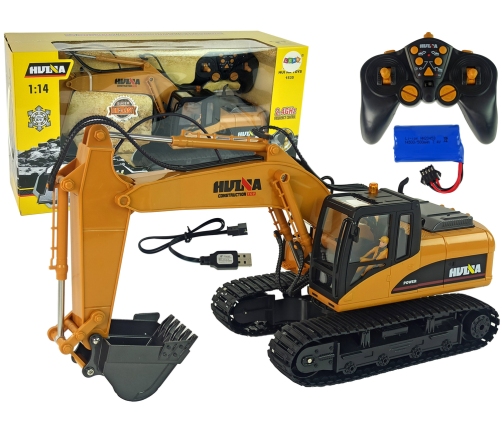 Yellow Crawler RC Excavator 1:14 Remote Controlled