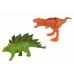 Dinosaurs Figures Set Car Rocket Green