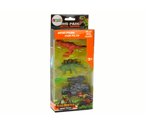 Dinosaurs Figures Set Car Rocket Green