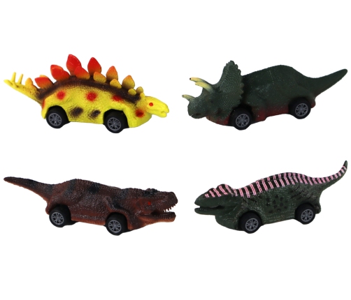 Set of springs, Dinosaurs, Colorful cars, 8 pieces