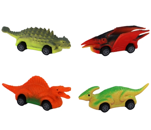 Set of springs, Dinosaurs, Colorful cars, 8 pieces