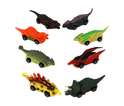 Set of springs, Dinosaurs, Colorful cars, 8 pieces