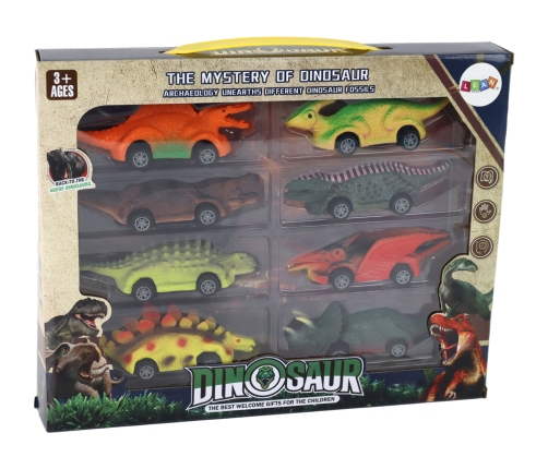 Set of springs, Dinosaurs, Colorful cars, 8 pieces