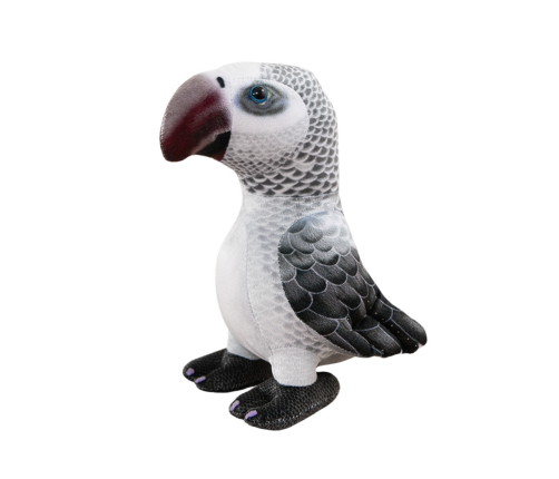 Plush Gray Parrot Mascot 20 cm