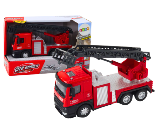 Fire Truck With Adjustable Boom Red