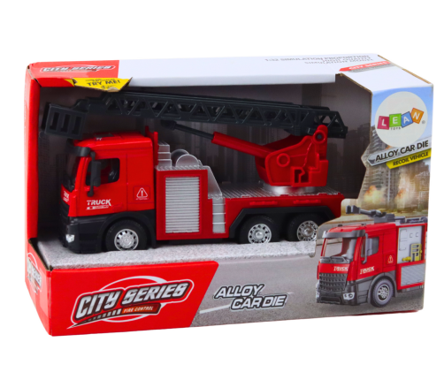 Fire Truck With Adjustable Boom Red